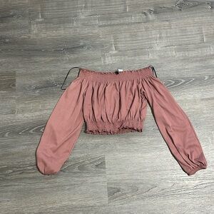 Blush Pink H&M Off the Shoulder Too Size Small
